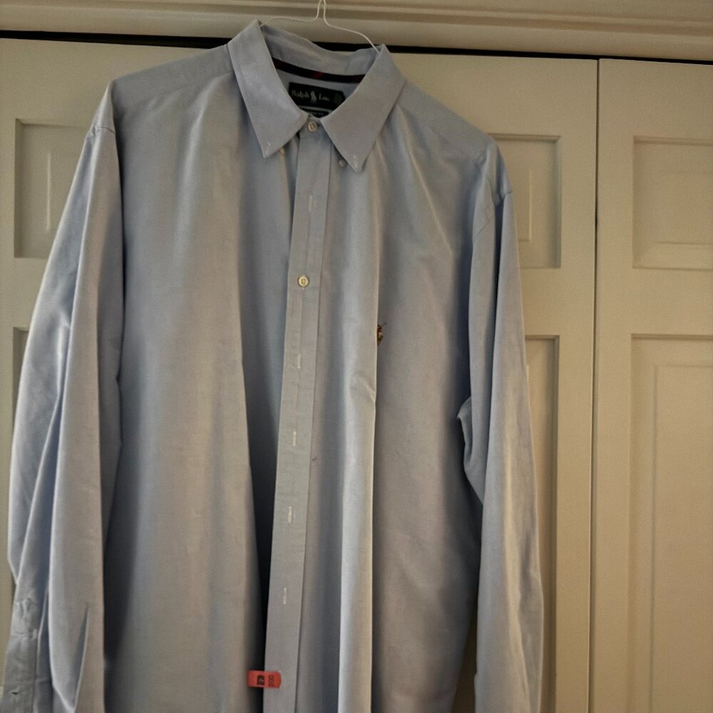 Blue oxford shirt 2XLT